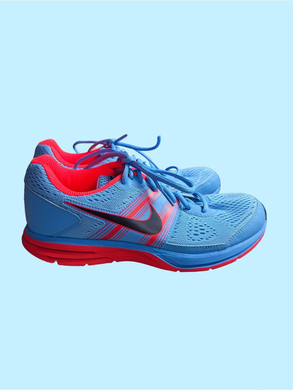 Nike Pegasus Women’s Running Shoes - blue and neon orange